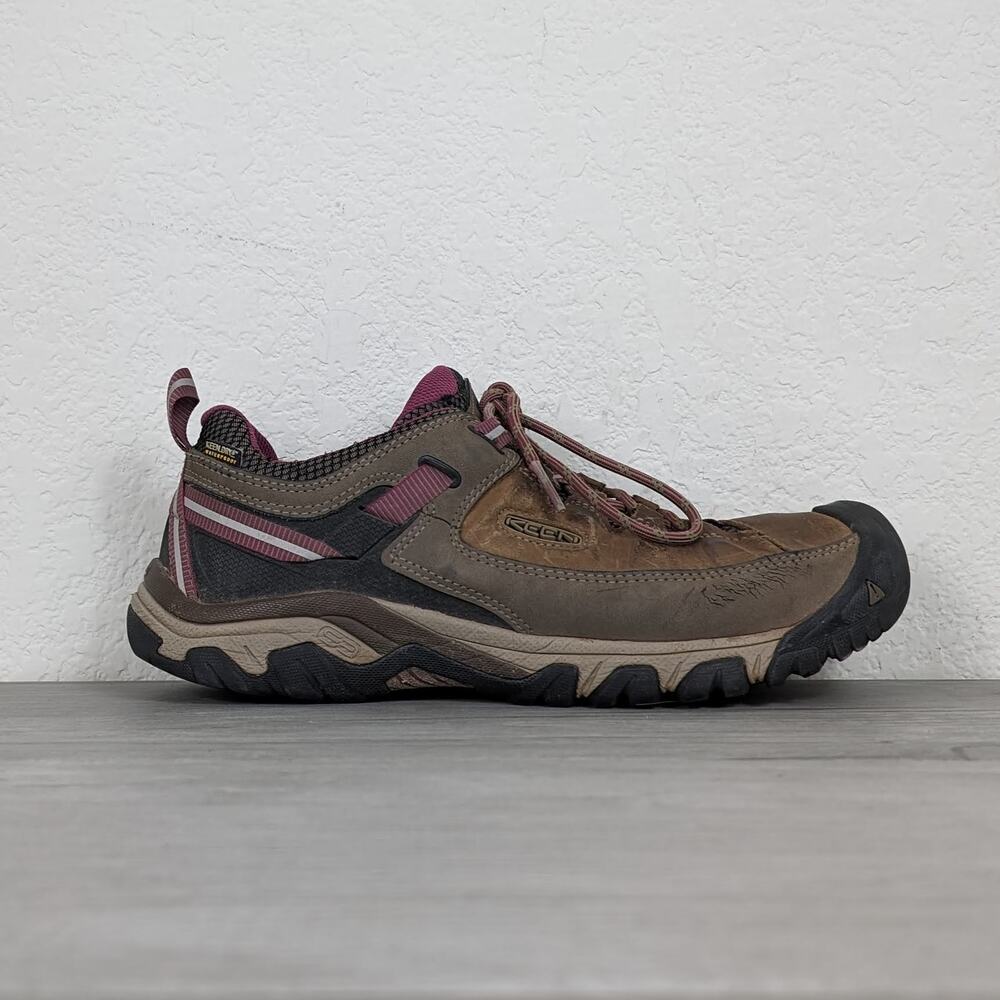 Keen Targhee Womens Leather Low Top Hiking Shoes sz 10